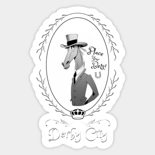 Derby City Collection: Place Your Bets 2 (Black) Sticker